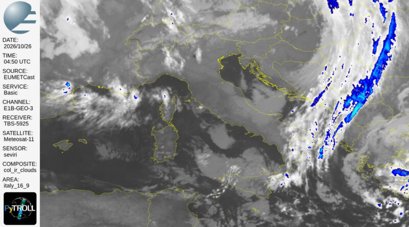 La settimana si apre con l’alta pressione in rimonta sulle nostre regioni occidentali e sulla Sardegna ma sul bordo orientale dell’alta pressione scorrono masse d’aria fresca che favoriranno annuvolamenti e possibili rovesci sul versante adriatico