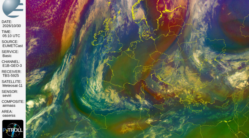 Masse d’aria fredda in arrivo dai vicini Balcani manterranno attive condizioni di instabilità sulle regioni adriatiche e al centro-sud. Attesa fase di maltempo tra domenica e lunedì con rovesci, temporali, nevicate sui rilievi appenninici e temperature in generale diminuzione, specie al centro-sud