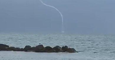 AGGIORNAMENTO FLASH ORE 13.50 – Temporali in atto sull’Adriatico centrale e lungo le coste di Marche, Abruzzo e Molise. Tromba marina ripresa al largo di Montesilvano – VIDEO